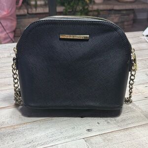 Steve Madden Black Crossbody Bag with Gold Chain